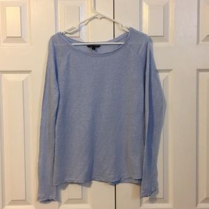 Banana Republic Light Blue Linen Top
